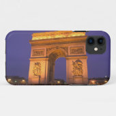 Frankrijk, Parijs, Arc de Triomphe bij schemering. Case-Mate iPhone Case (Achterkant (horizontaal))