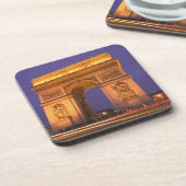 Frankrijk, Parijs, Arc de Triomphe bij schemering. Drankjes Onderzetter (Linkerzijde)