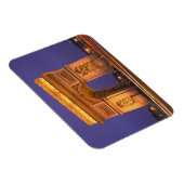 Frankrijk, Parijs, Arc de Triomphe bij schemering. Magneet (Rechterzijde)