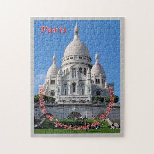 Frankrijk - Parijs - Basiliek van het Heilig Hart Legpuzzel (Verticaal)