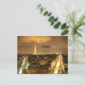 Frankrijk Parijs bij de nachttoren van Eiffel (doo Briefkaart (Staand voorkant)