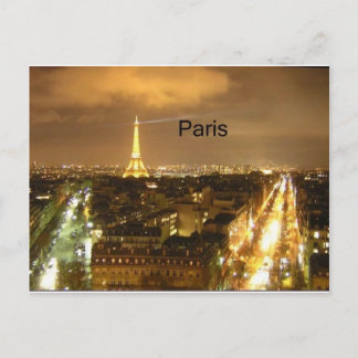 Frankrijk Parijs bij de nachttoren van Eiffel (doo Briefkaart