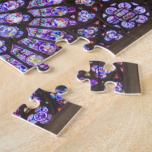 Frankrijk, Parijs. Binnenste details van gekleurd  Legpuzzel (Zijkant)