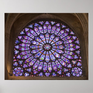 Frankrijk, Parijs. Binnenste details van gekleurd  Poster