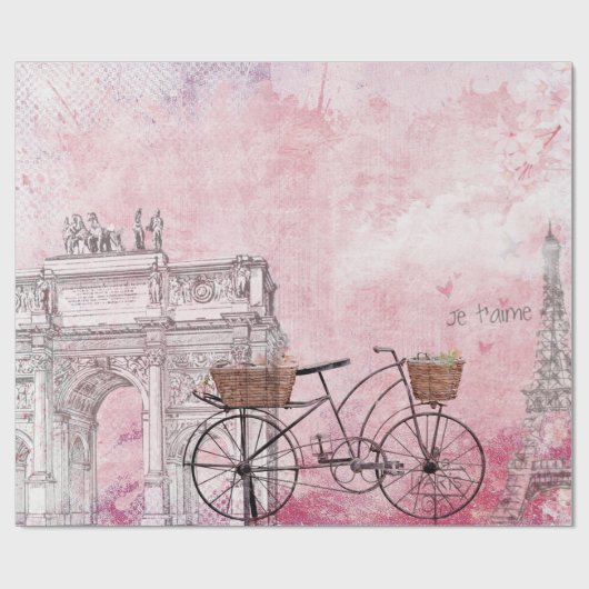 Frankrijk Parijs Cadeaupapier (Vlak)