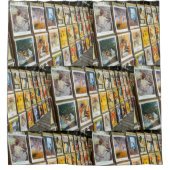 Frankrijk Parijs Cityscape Montmartre Area Art Sal Douchegordijn (Voorkant)