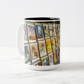 Frankrijk Parijs Cityscape Montmartre Area Art Sal Tweekleurige Koffiemok (Voorkant links)