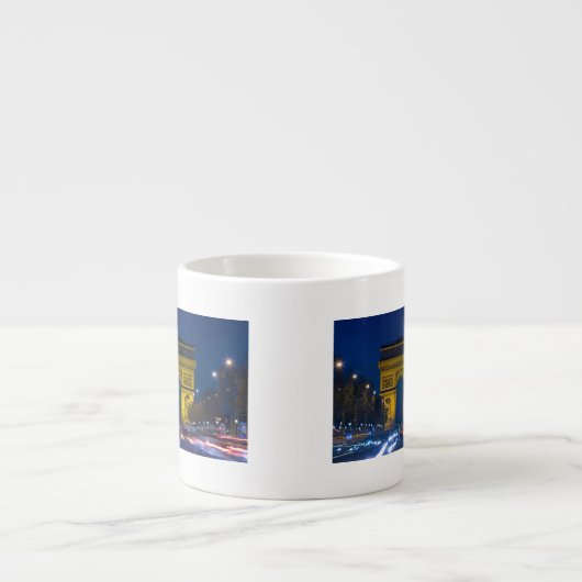 Frankrijk, Parijs. De Arc de Triomphe en de Espresso Kop (Voorkant)