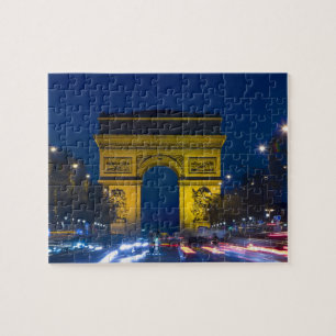 Frankrijk, Parijs. De Arc de Triomphe en de Legpuzzel