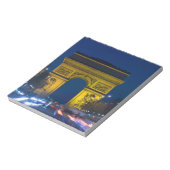 Frankrijk, Parijs. De Arc de Triomphe en de Notitieblok (Linkerzijde)