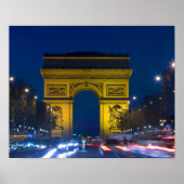 Frankrijk, Parijs. De Arc de Triomphe en de Poster (Voorkant)
