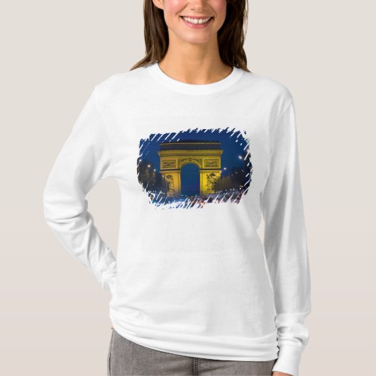 Frankrijk, Parijs. De Arc de Triomphe en de T-shirt (Voorkant)