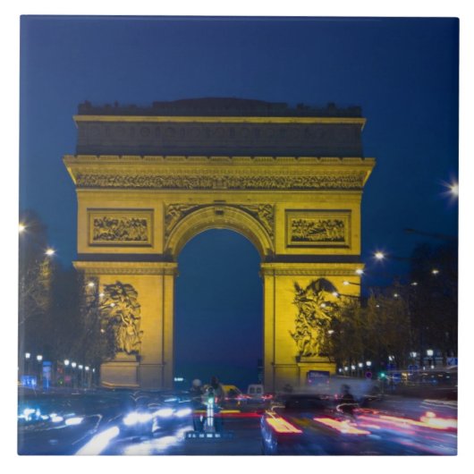 Frankrijk, Parijs. De Arc de Triomphe en de Tegeltje (Voorkant)
