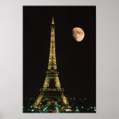 Frankrijk, Parijs. Eiffel Tower at night Poster (Voorkant)