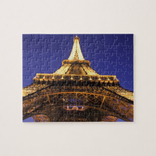 FRANKRIJK, Parijs Eiffeltoren, avondbeeld Legpuzzel