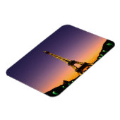 Frankrijk, Parijs, Eiffeltoren bij zonsondergang. Magneet (Linkerzijde)
