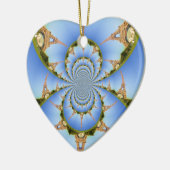 Frankrijk Parijs Eiffeltoren Kaleidoscoop Blauw Mo Keramisch Ornament (Links)