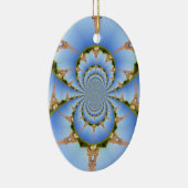 Frankrijk Parijs Eiffeltoren Kaleidoscoop Blauw Mo Keramisch Ornament (Rechts)