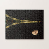 Frankrijk, Parijs. Eiffeltoren 's nachts Legpuzzel (Horizontaal)