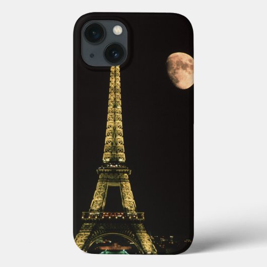 Frankrijk, Parijs. Eiffeltoren 's nachts met Case-Mate iPhone Case (Achterkant)