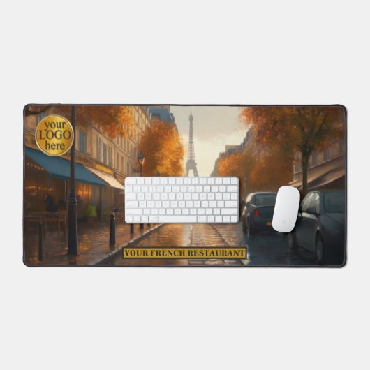 Frankrijk Parijs Eiffeltoren schilderij Bureaumat (Keyboard & Muis)