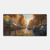 Frankrijk Parijs Eiffeltoren schilderij Bureaumat (Voorkant)