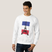 Frankrijk Parijs Franse Vlag Trui (Voorkant volledig)