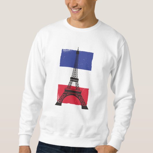 Frankrijk Parijs Franse Vlag Trui (Voorkant)