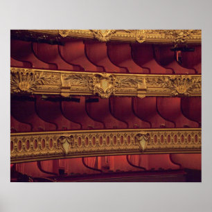 Frankrijk, Parijs. Gedeeltelijk uitzicht van de ba Poster