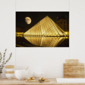 Frankrijk, Parijs, het Louvre Museum, achtmaal Poster (Keuken)