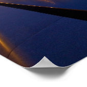 Frankrijk, Parijs. Het Louvre museum in schemering Poster (Hoek)