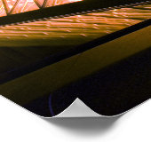 Frankrijk, Parijs. Het Louvre museum in schemering Poster (Hoek)