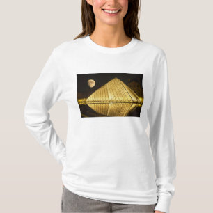 Frankrijk, Parijs, Het Louvre Museum, 's Nachts T-shirt