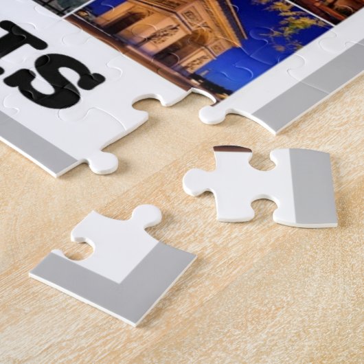 Frankrijk - Parijs - I Love - Jigzaag Puzzle Legpuzzel (Zijkant)