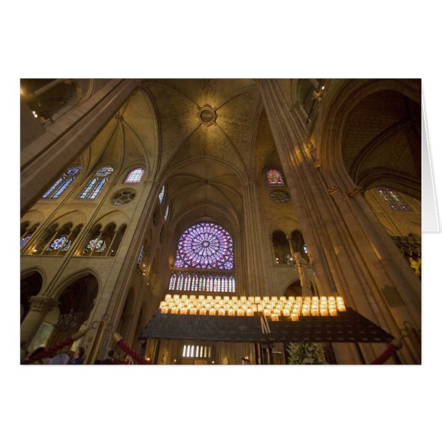 Frankrijk, Parijs. Interieur van de Notre Dame Kat (Voorkant Horizontaal)