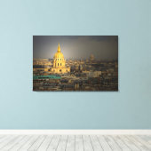 Frankrijk, Parijs. Les invalides gezien vanaf de Canvas Afdruk (Insitu (Houten vloer))