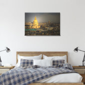 Frankrijk, Parijs. Les invalides gezien vanaf de Canvas Afdruk (Insitu (Slaapkamer))