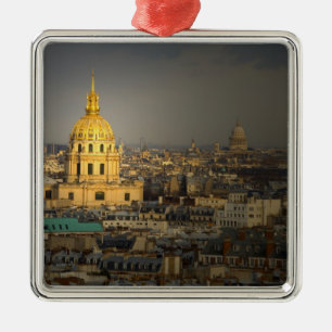 Frankrijk, Parijs. Les Invalides gezien vanuit de Metalen Ornament