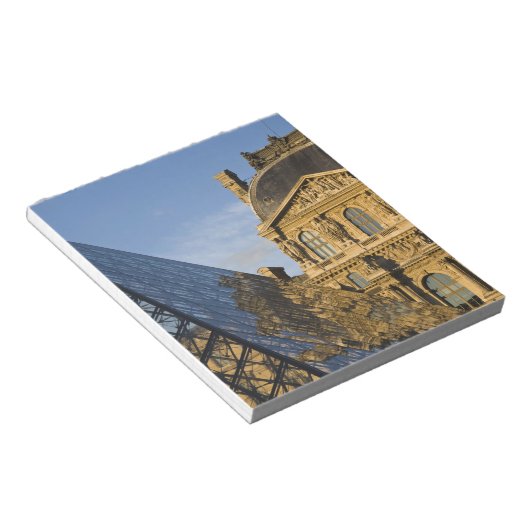 Frankrijk, Parijs, Louvre Museum en de Pyramide, Notitieblok (Schuin)