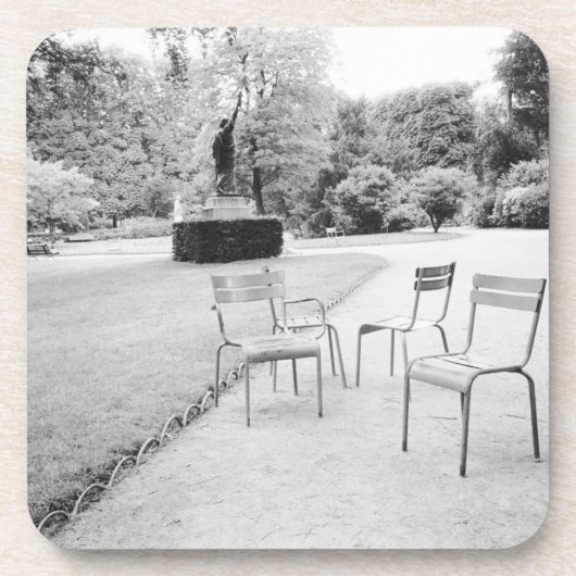 FRANKRIJK, Parijs: Luxemburgse tuinen Bier Onderzetter (Voorkant)