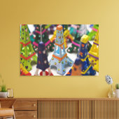 Frankrijk, Parijs, Miniatuur Eiffeltorens Canvas Afdruk (Insitu (Woonkamer))