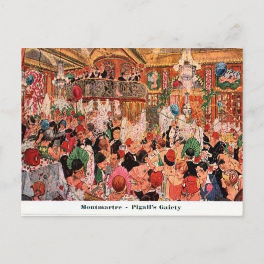 Frankrijk, Parijs, Montmatre, Pigall's Gaiety 1920 Briefkaart (Voorkant)