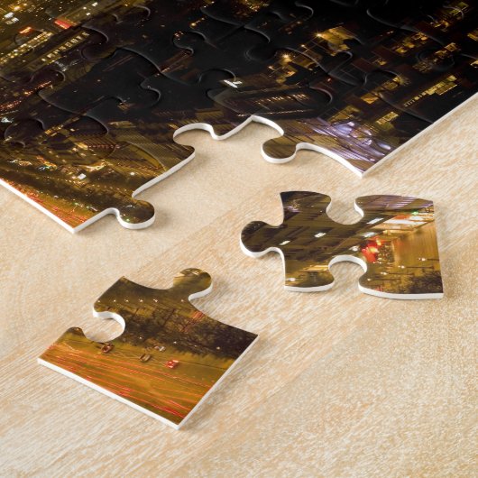 Frankrijk, Parijs. Nachtmaal uitzicht Eiffeltoren Legpuzzel (Zijkant)