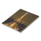 Frankrijk, Parijs. Nachtmaal uitzicht Eiffeltoren Notitieblok (Linkerzijde)