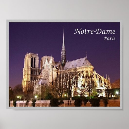 Frankrijk - Parijs - Notre-Dame de Paris - Poster (Voorkant)