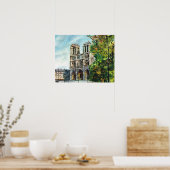 Frankrijk, Parijs, Notre Dame Poster (Keuken)