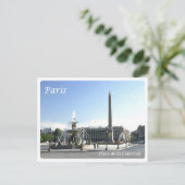Frankrijk - Parijs - Place de la Concorde - Briefkaart (Staand voorkant)