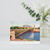 Frankrijk Parijs, Pont Alexandre III, Grand Palais Briefkaart (Staand voorkant)