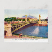 Frankrijk Parijs, Pont Alexandre III, Grand Palais Briefkaart (Voorkant)