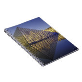 FRANKRIJK, Parijs Reflectie, Piramide. De Louvre Notitieboek (Rechterzijde)